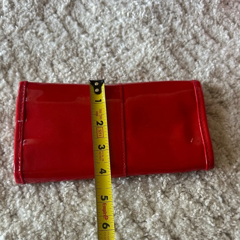 Red Patent Leather make up bag set